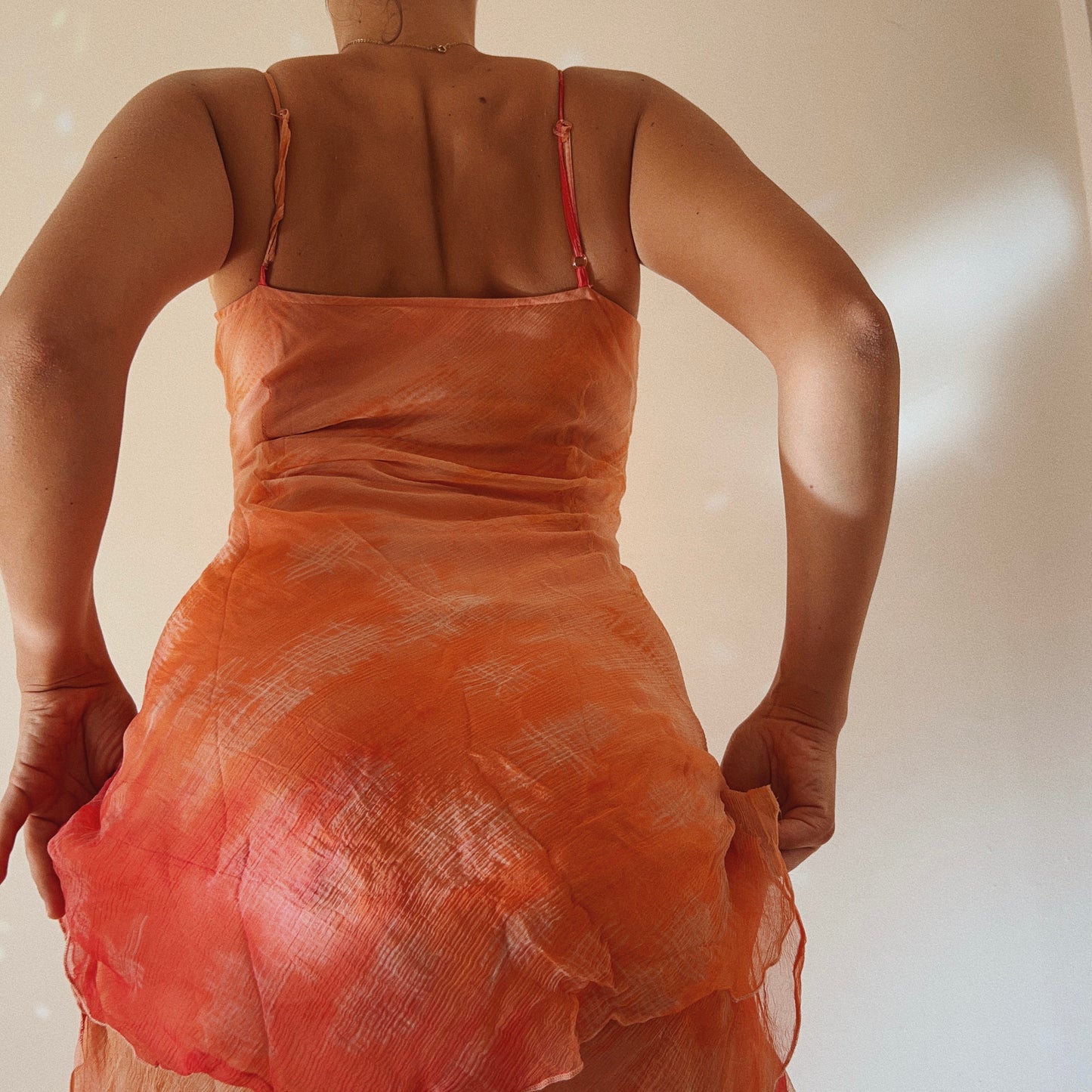Viral Sunset Embellished Dress By French Designer