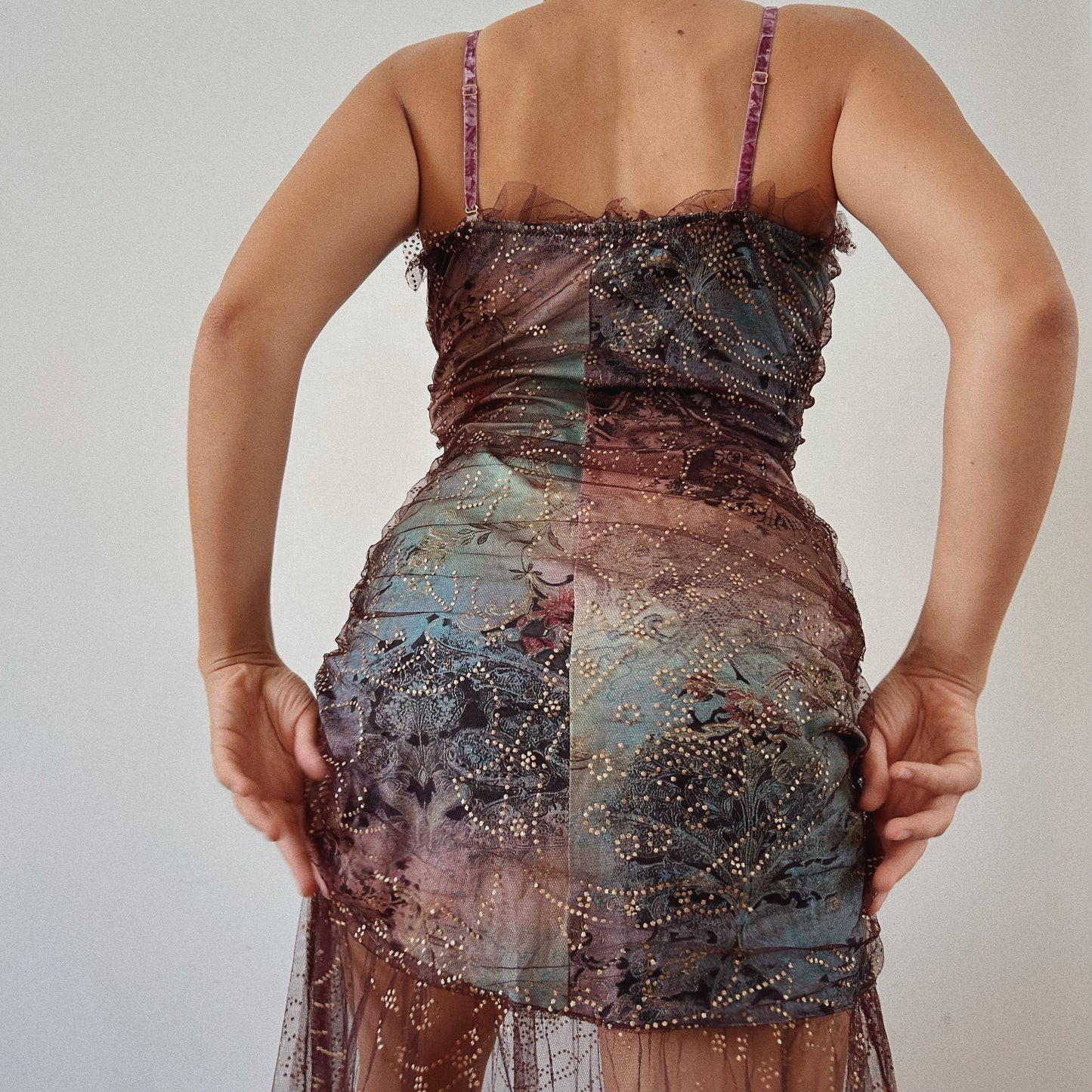 Romantic Layered Multicolor Dress