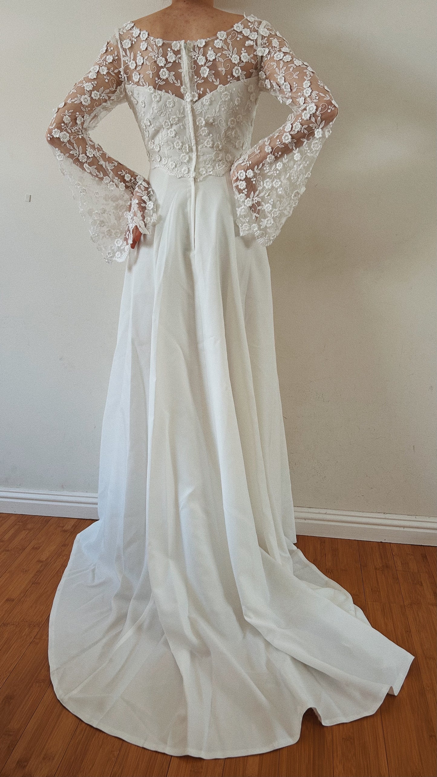 Bohemian French Vintage Wedding Dress