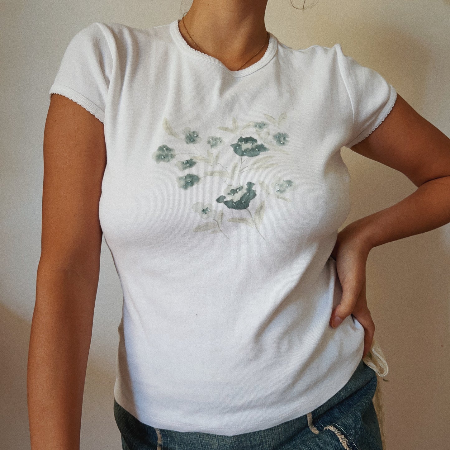 Spring Cotton Floral Shirt