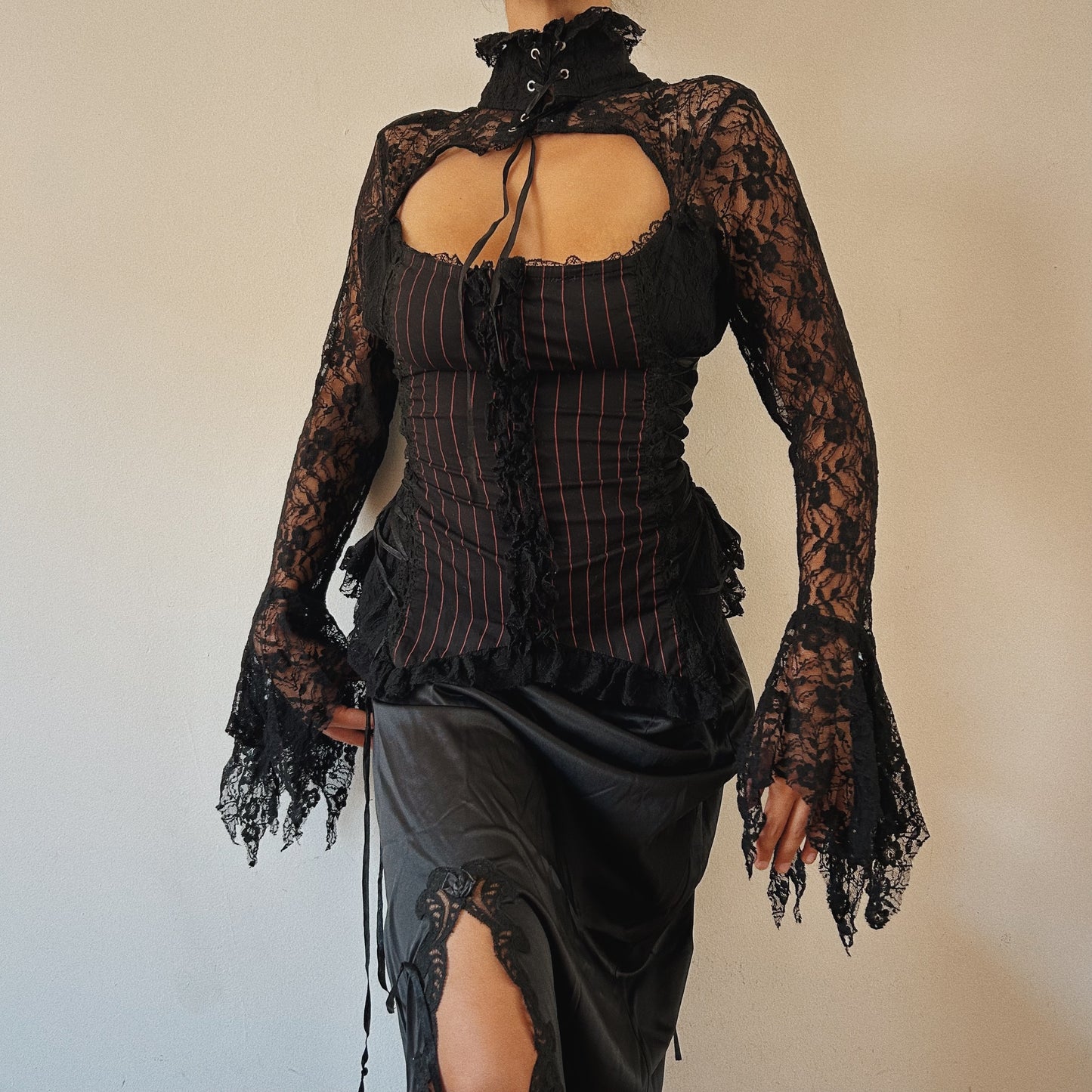 Fairy Grunge Lace Corset Top