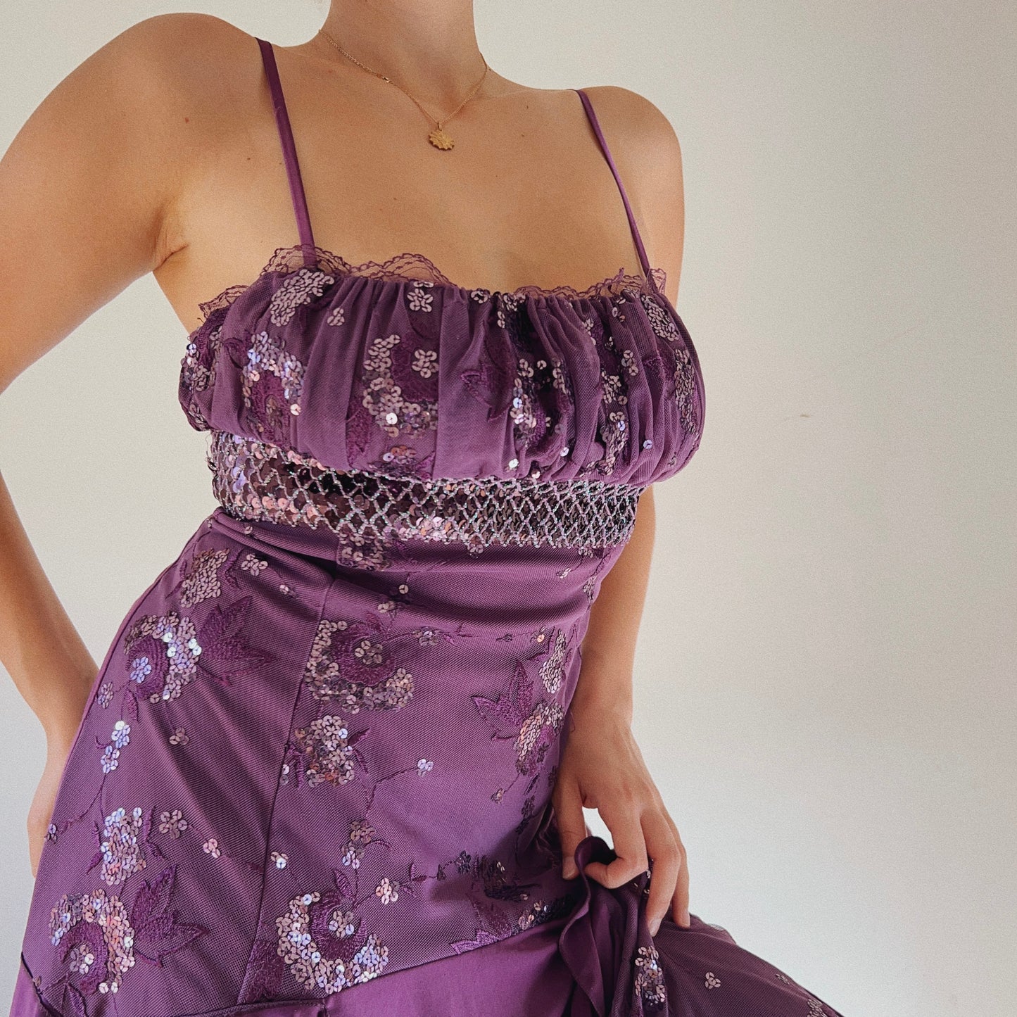 Ultimate Fairy Grunge Purple Embellished Dress