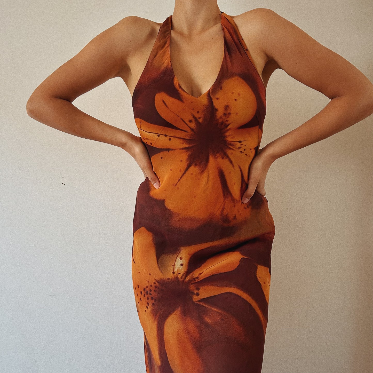 Halter Floral Summer Dress