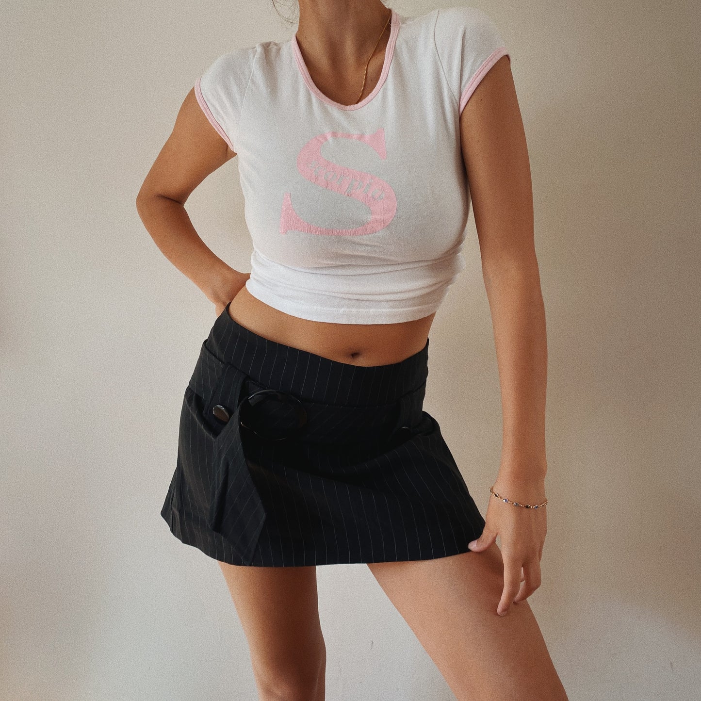 Perfect Y2K Office Core Mini Belter Skirt
