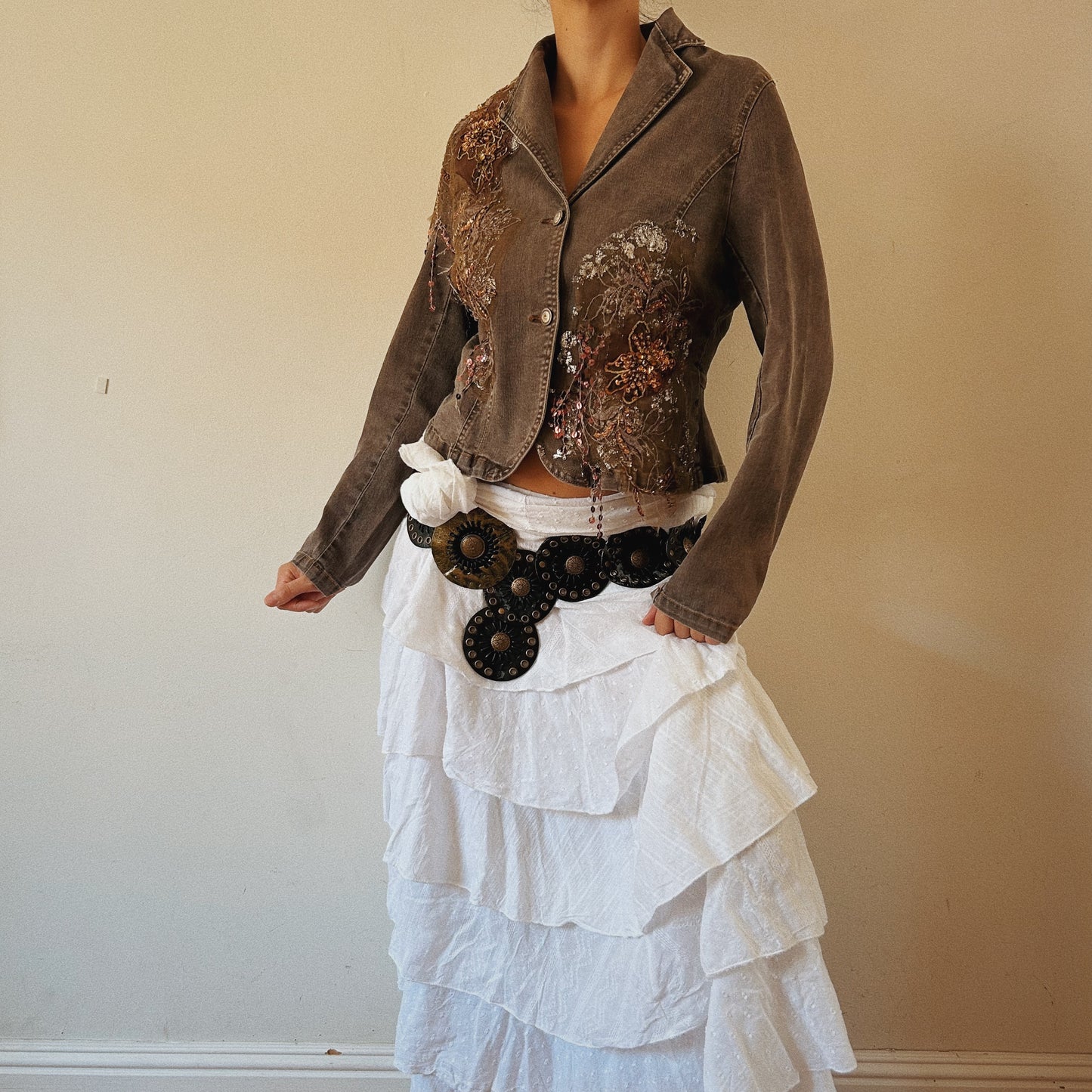 Fairy Embellished Denim Jacket