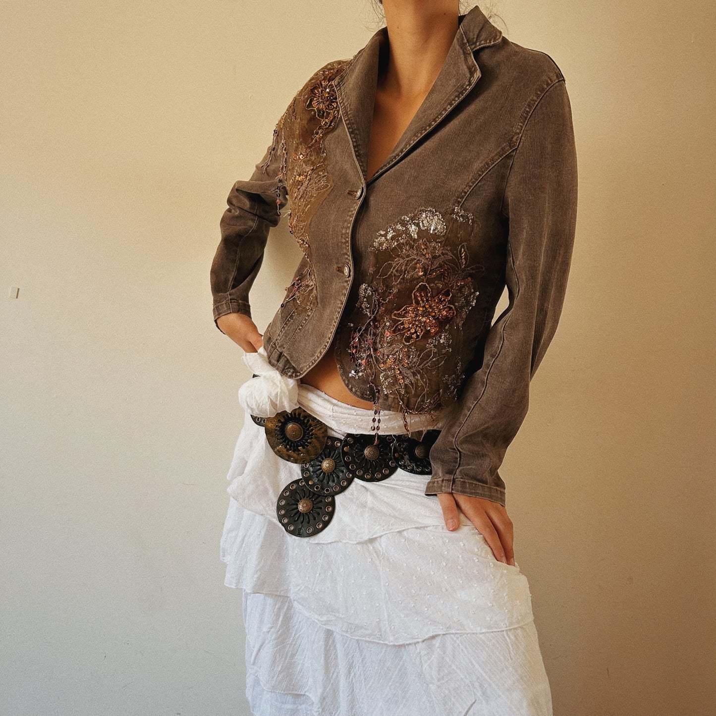 Fairy Embellished Denim Jacket