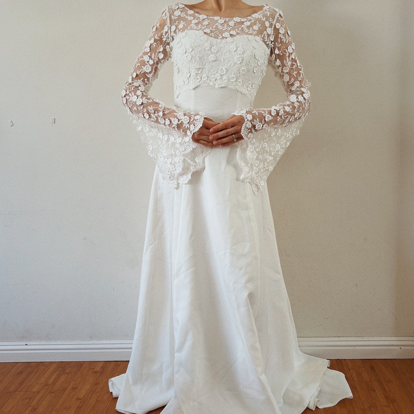 Bohemian French Vintage Wedding Dress