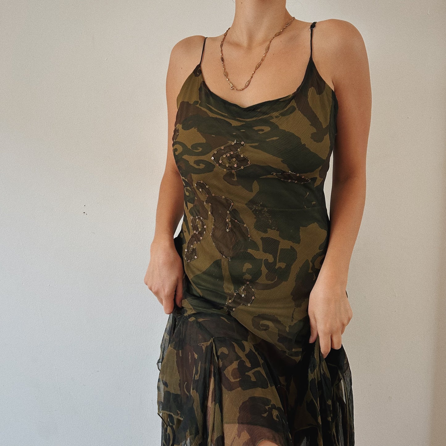 Layered Paisley Fairy Embellished Dress