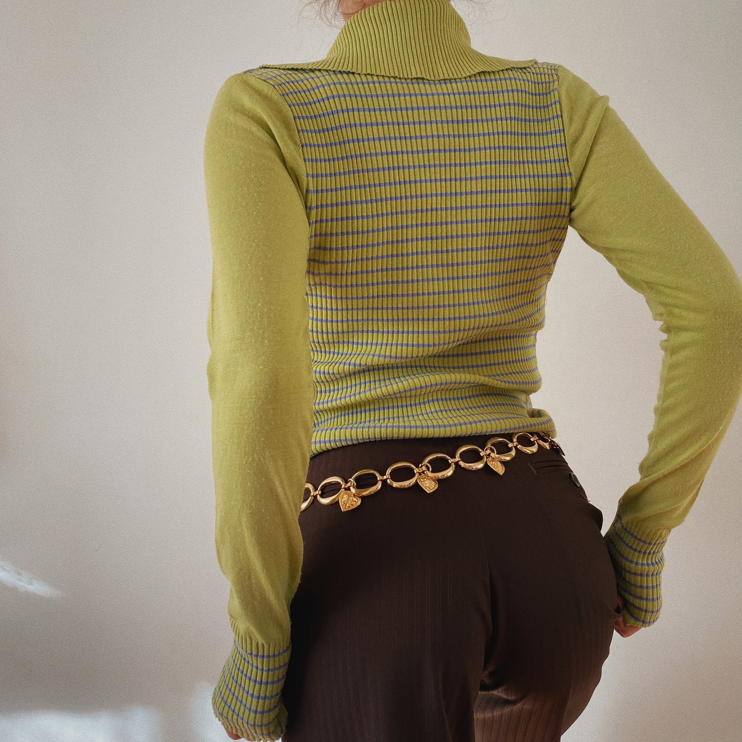 Y2K Long Sleeve Floral Cotton Top