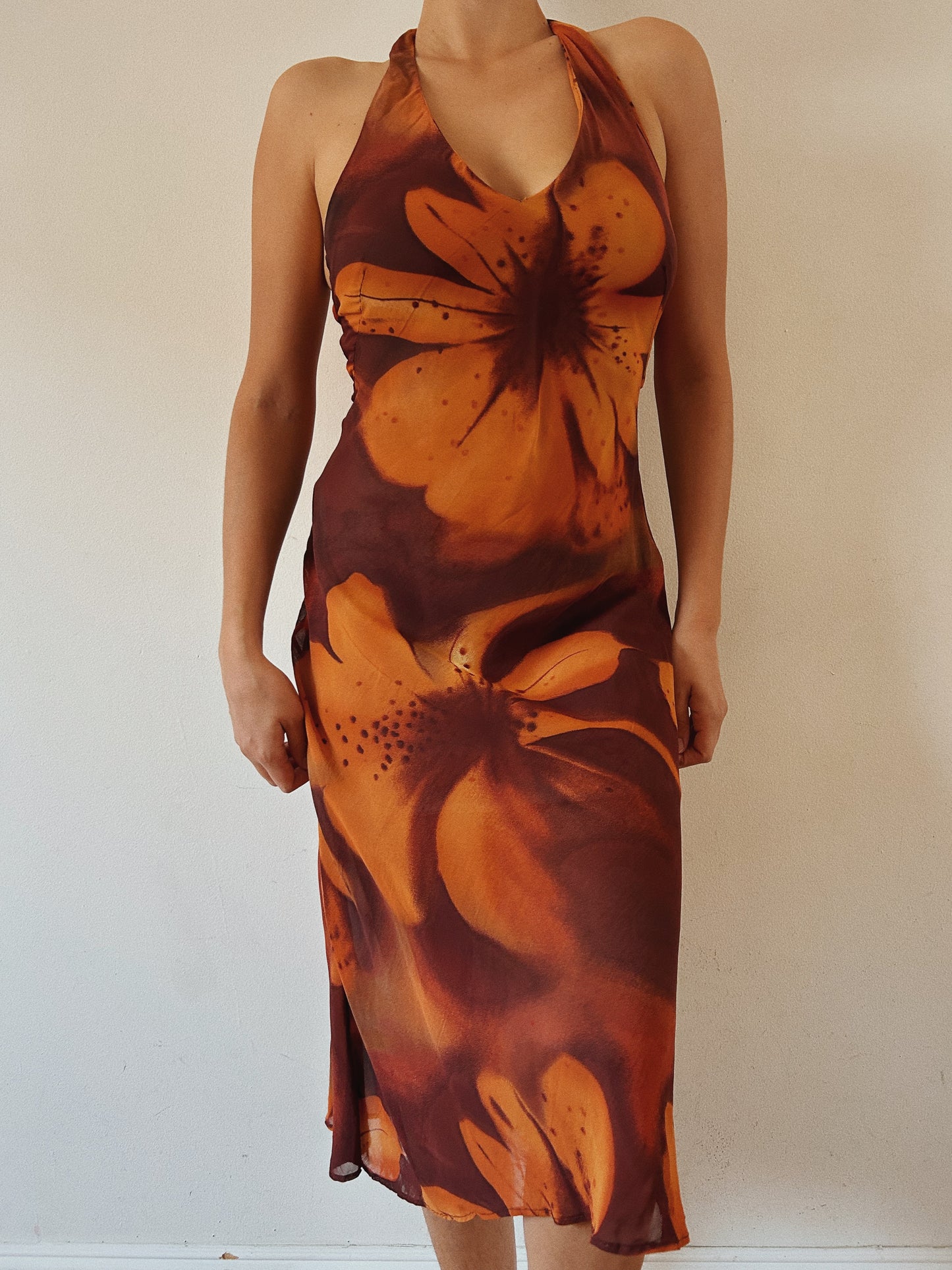 Halter Floral Summer Dress