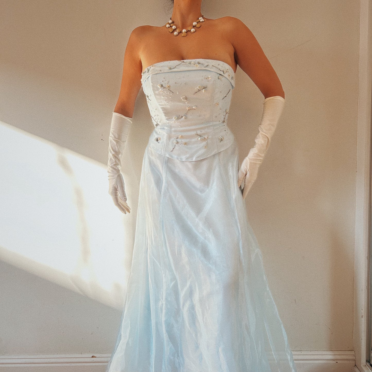 Embellished Strapless Corset Dress