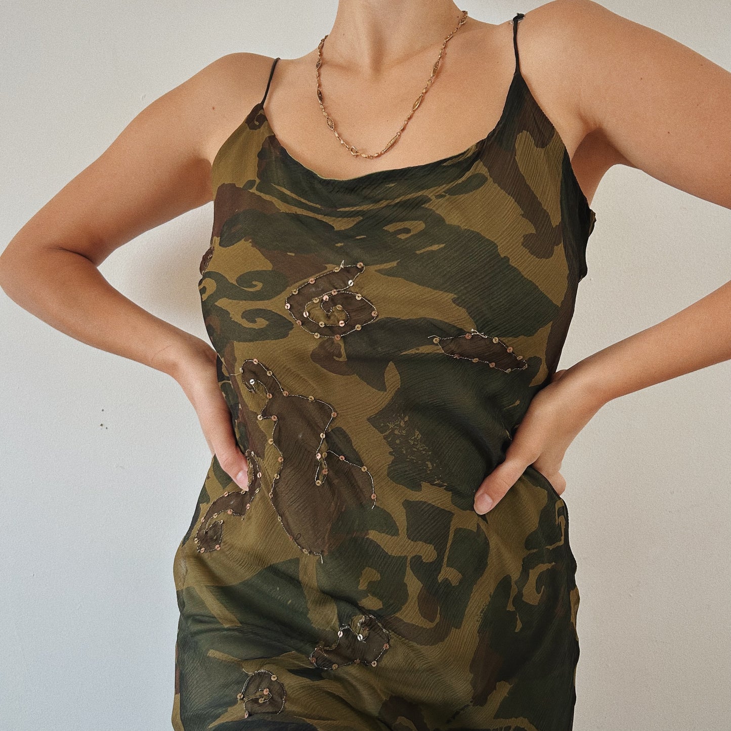 Layered Paisley Fairy Embellished Dress