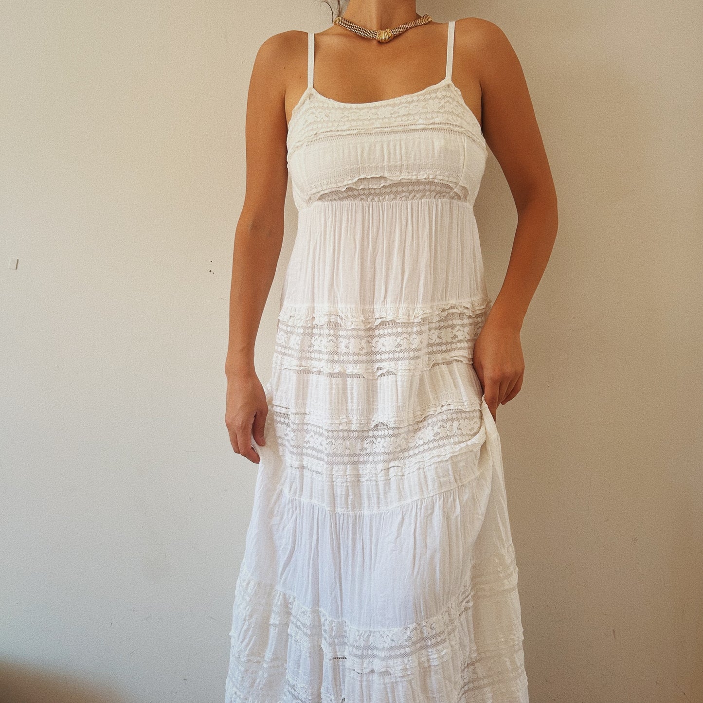Romantic Cottage Lace Dress