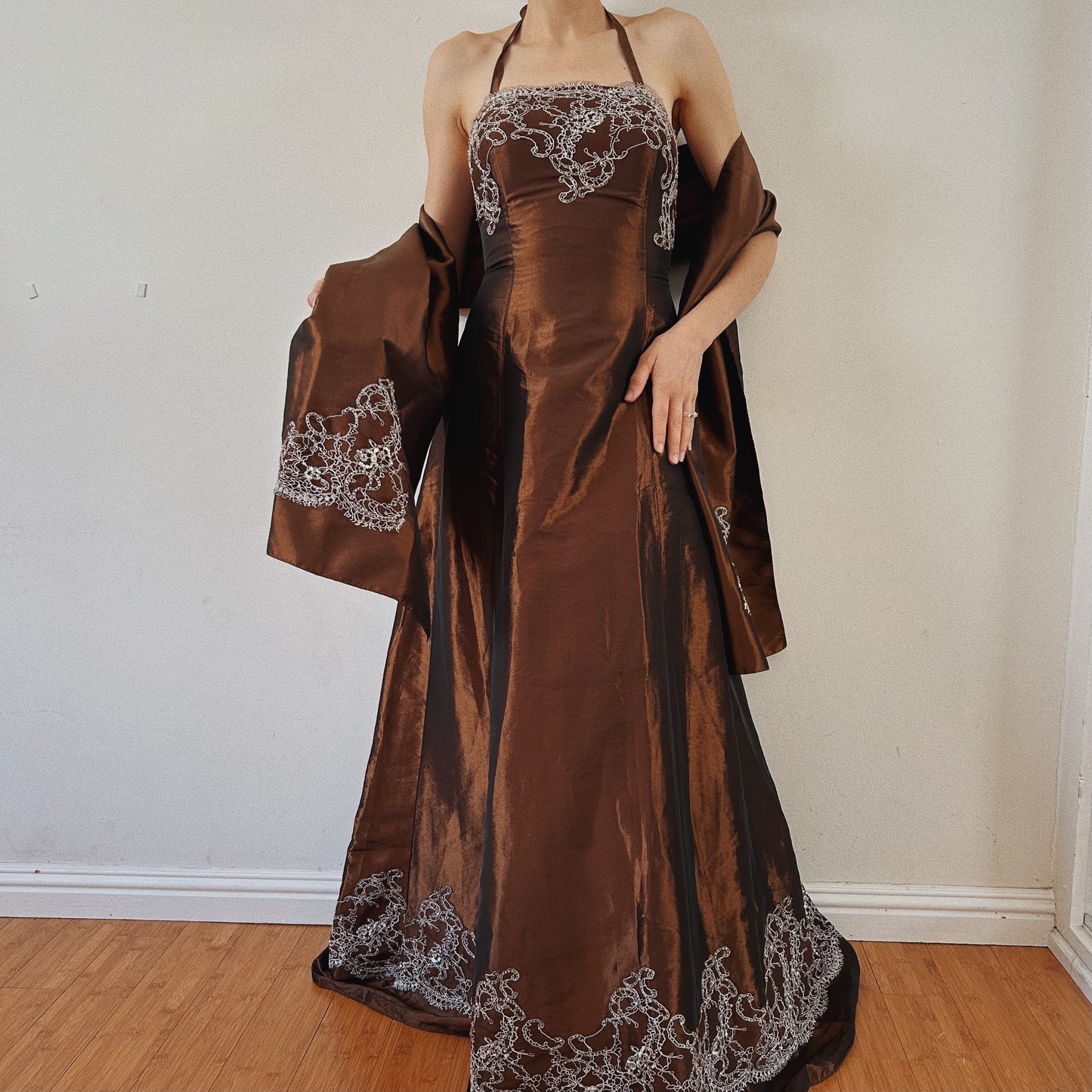 Bronze Bustier Princess Dress
