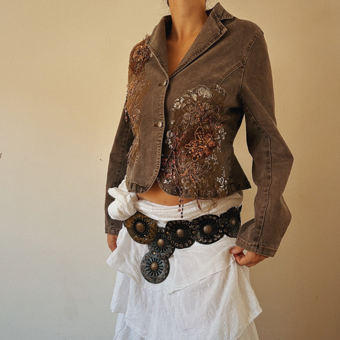 Fairy Embellished Denim Jacket