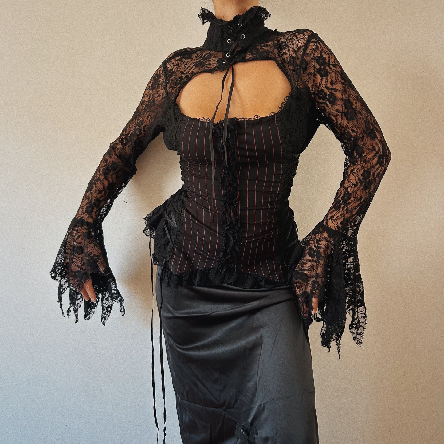 Fairy Grunge Lace Corset Top