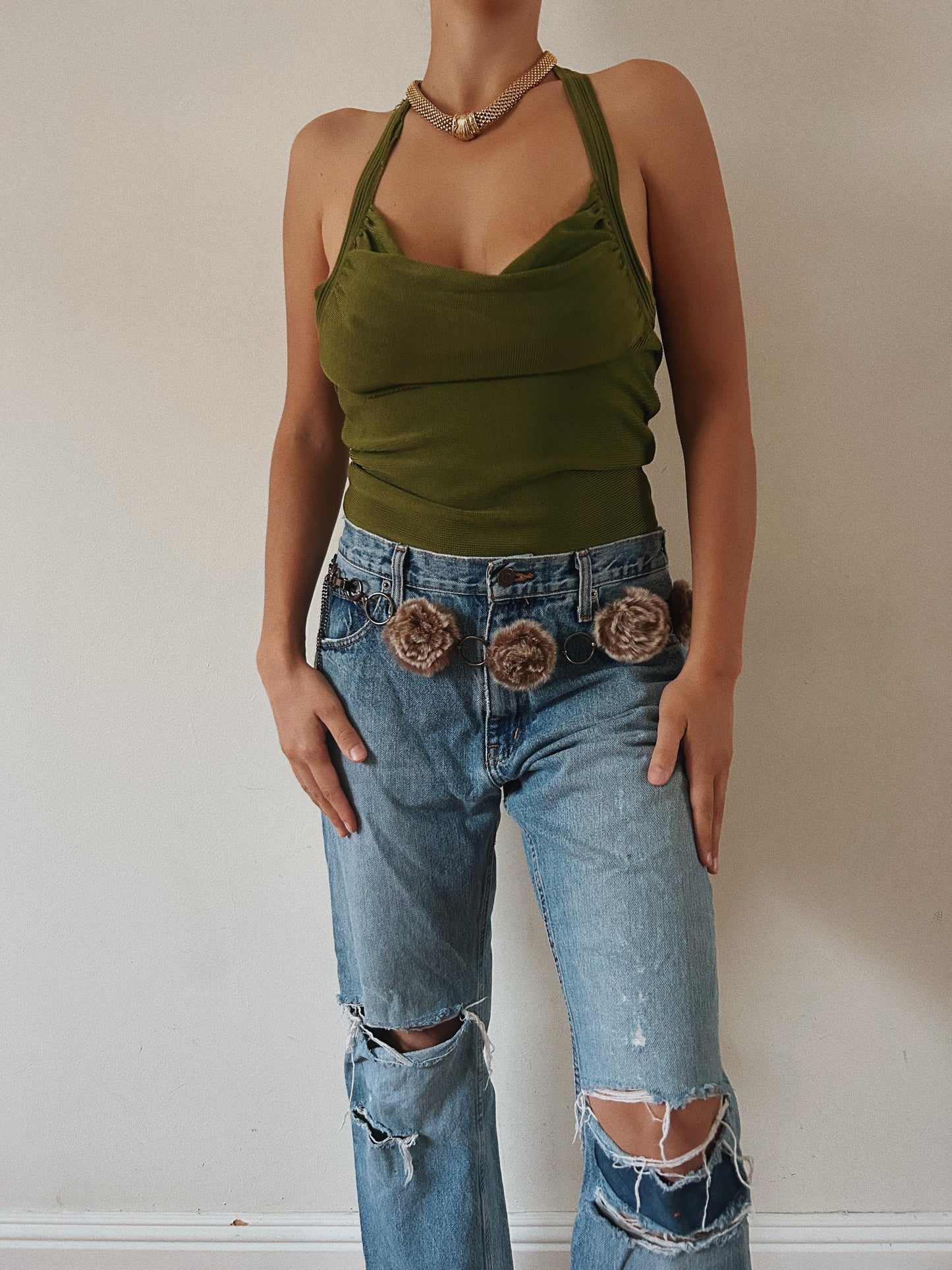 Bebe Cowl Neck Top