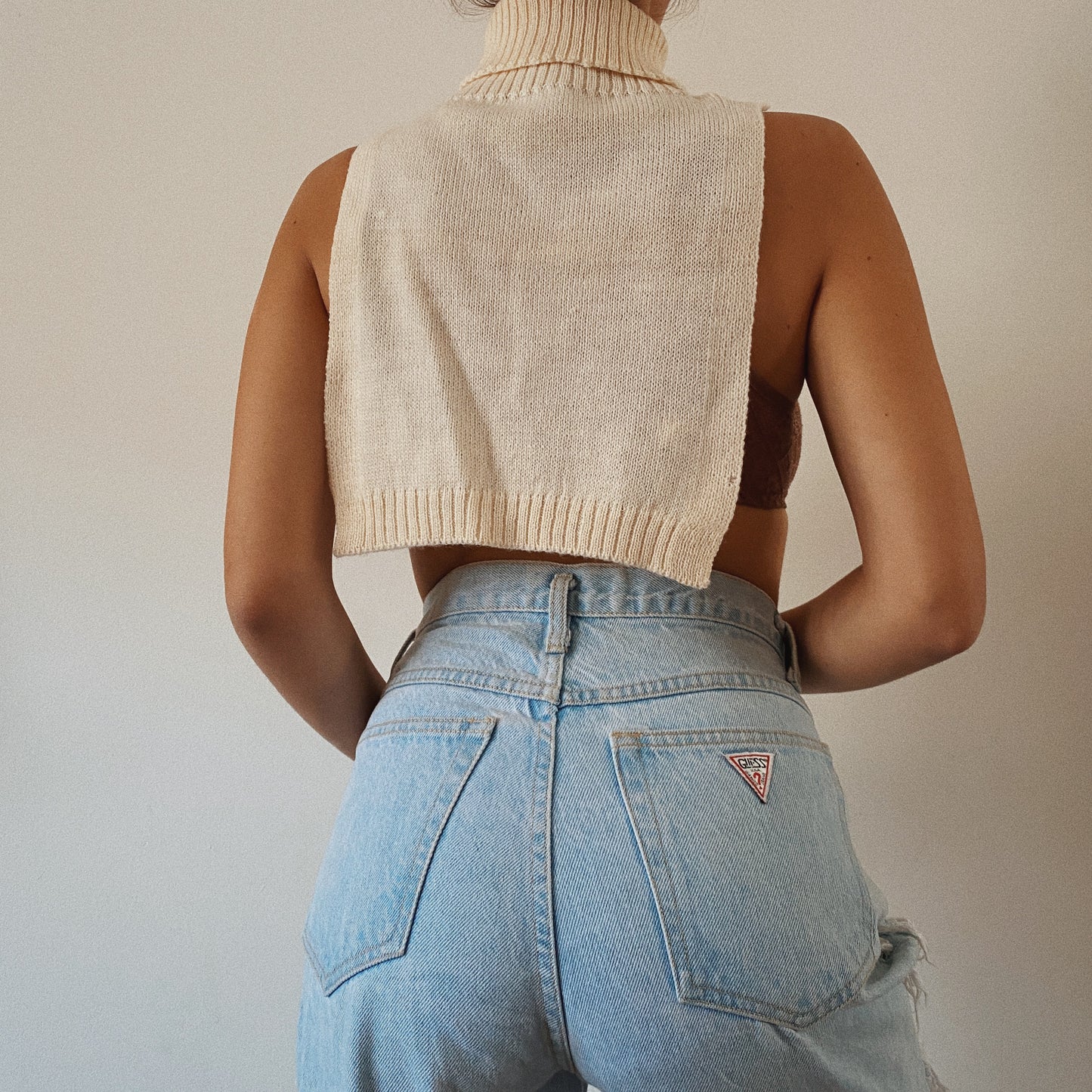 Vintage Guess destroyed high waisted jeans