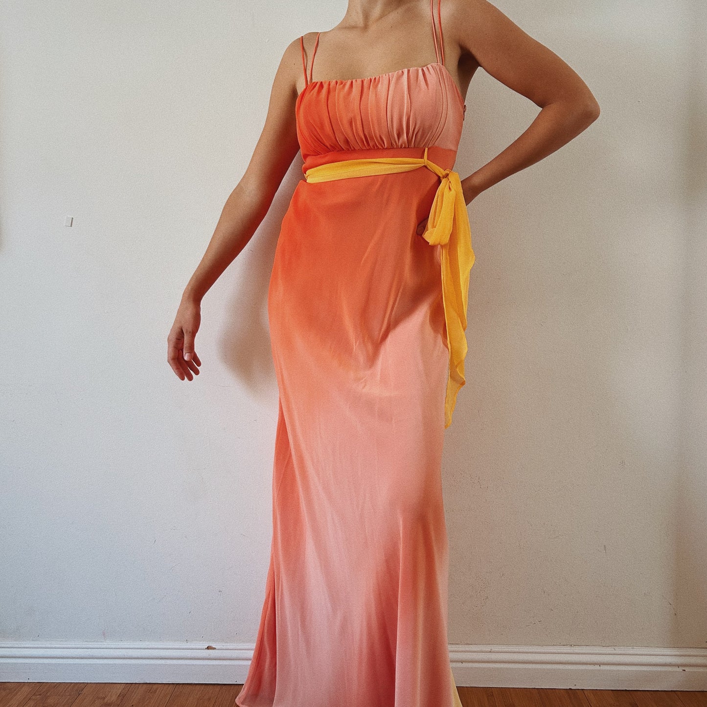 Coral Ombre Maxi Dress