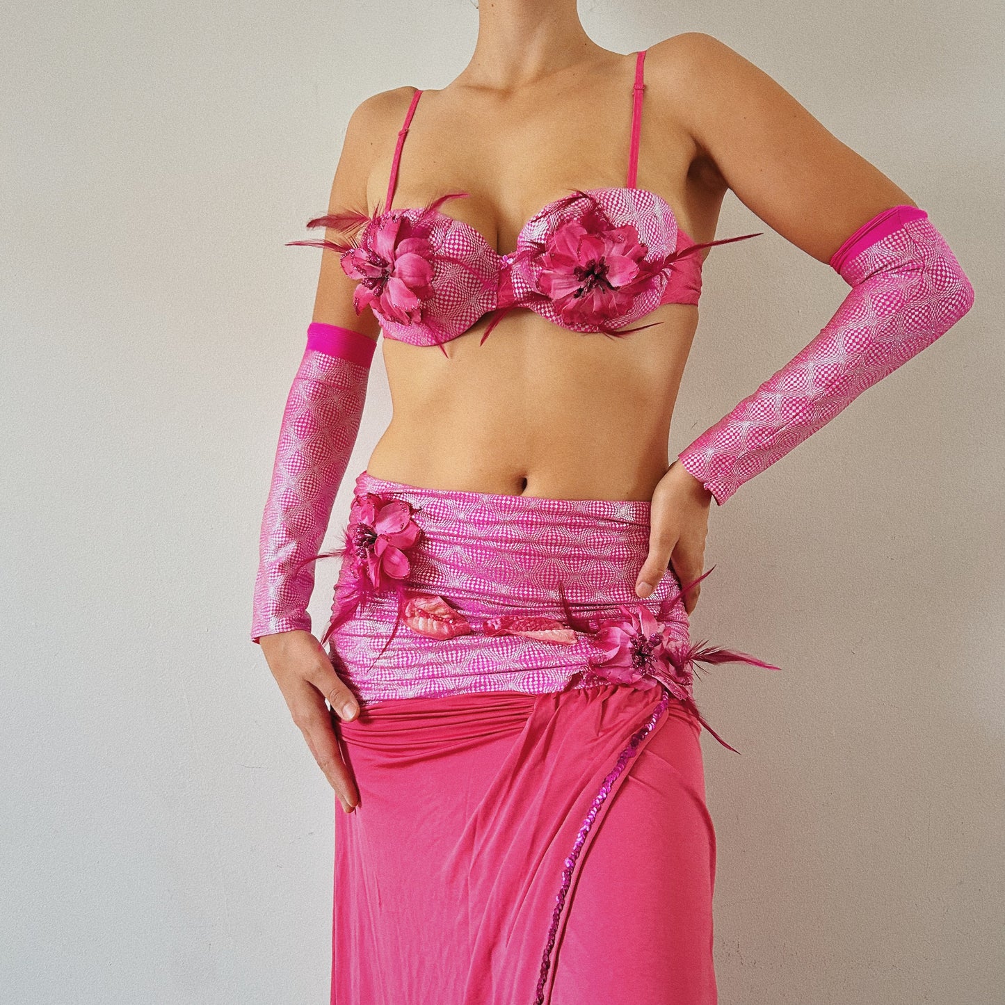 Handmade Pink Floral Set