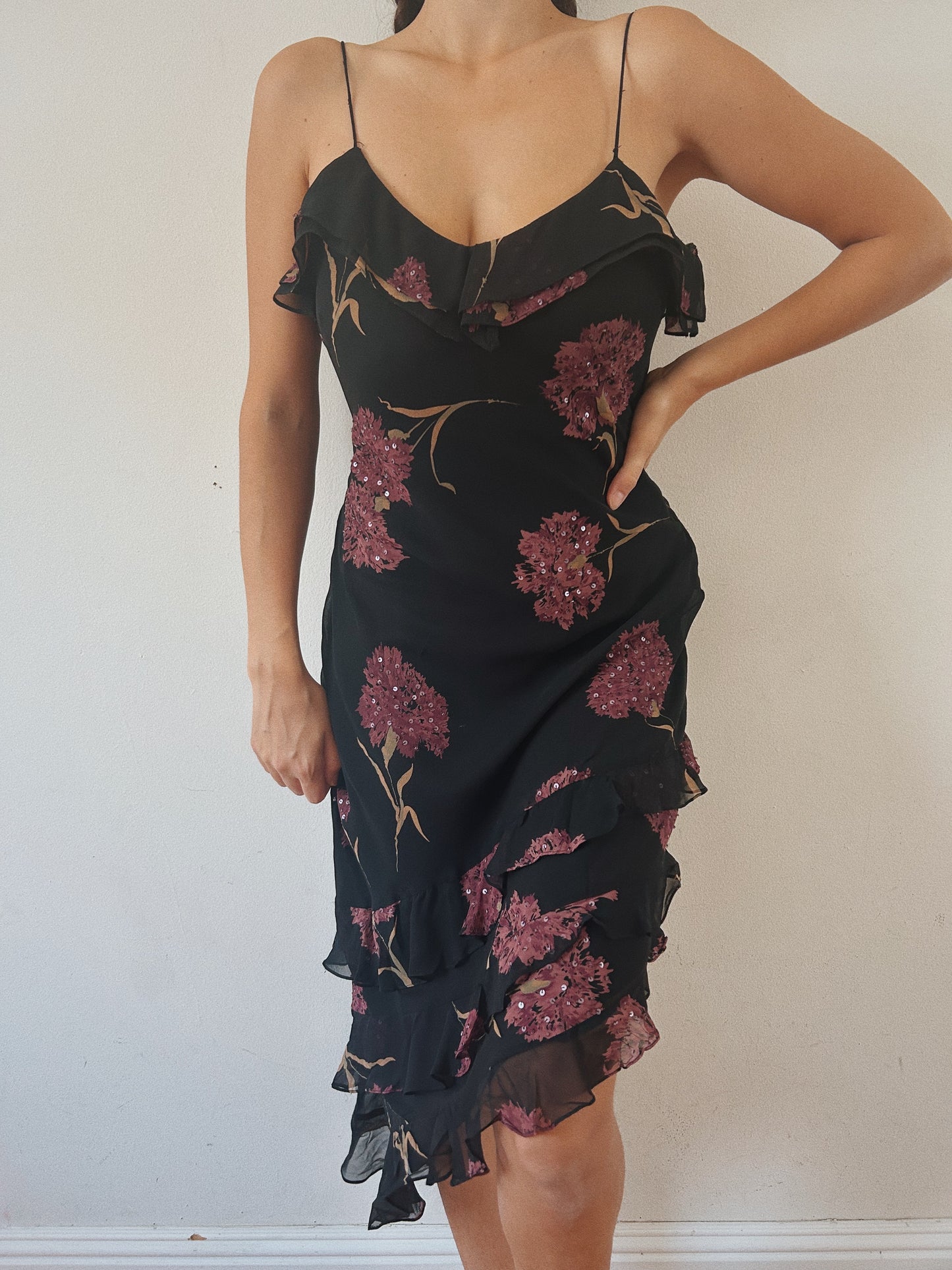 Fairy Beaded Ruffled Dress