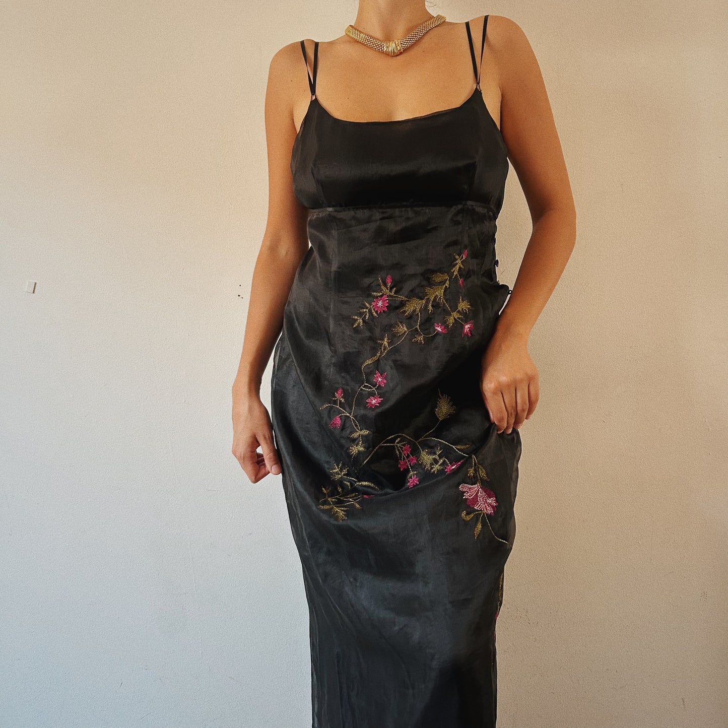 Cacharel Silk Floral Elegant Dress