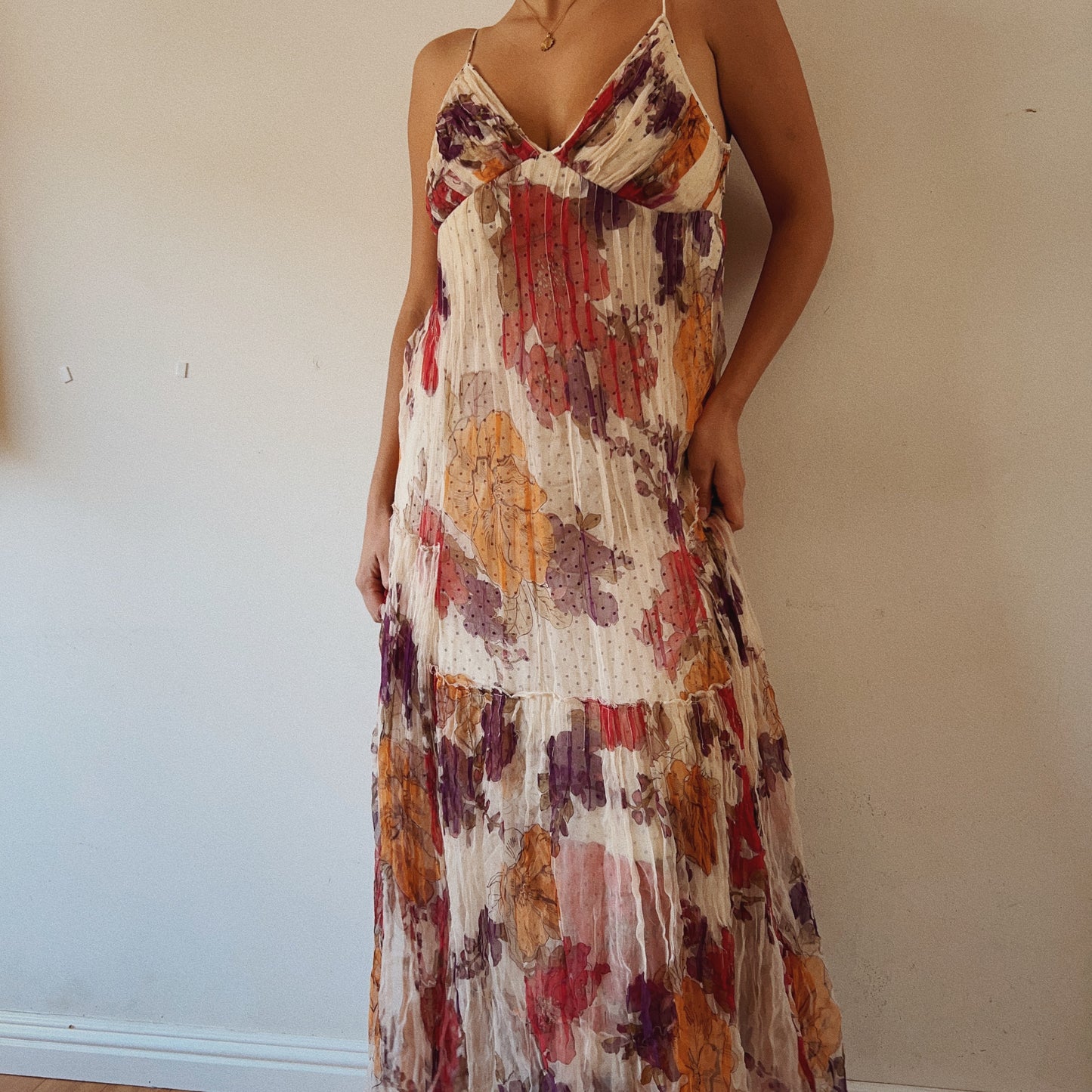 Perfect Maxi Layered Floral Summer Dress
