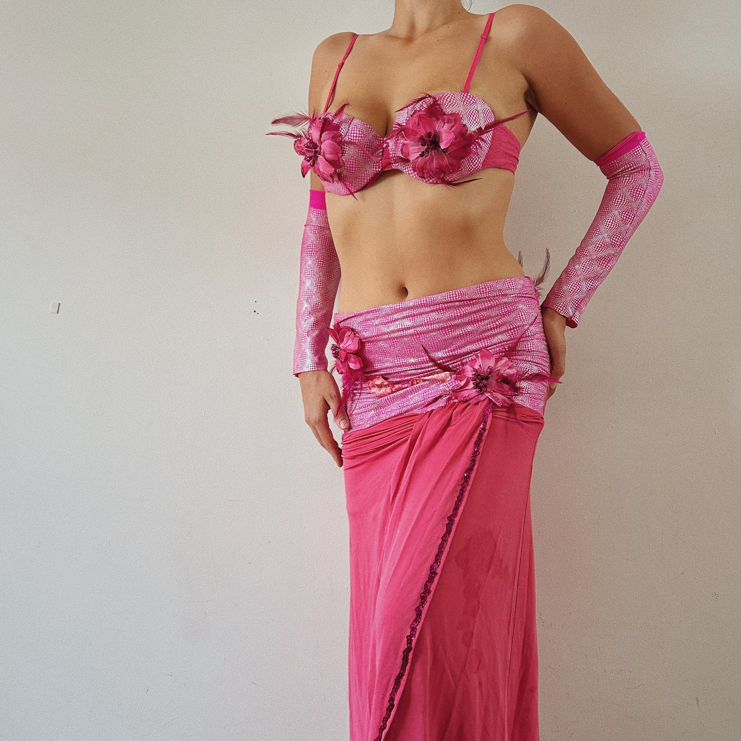 Handmade Pink Floral Set