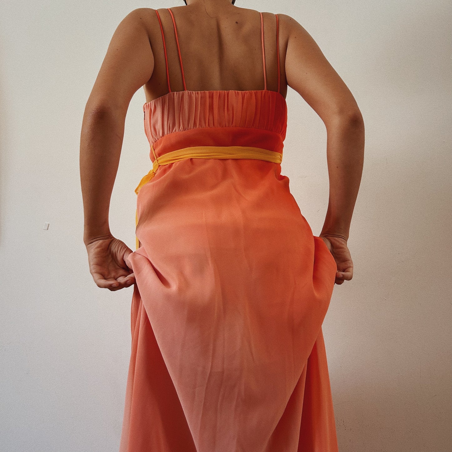 Coral Ombre Maxi Dress
