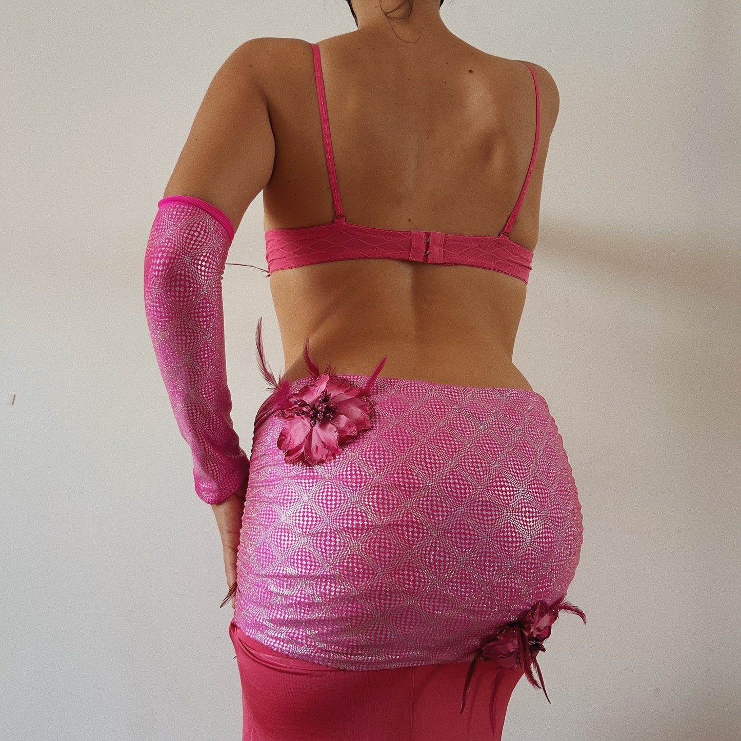 Handmade Pink Floral Set