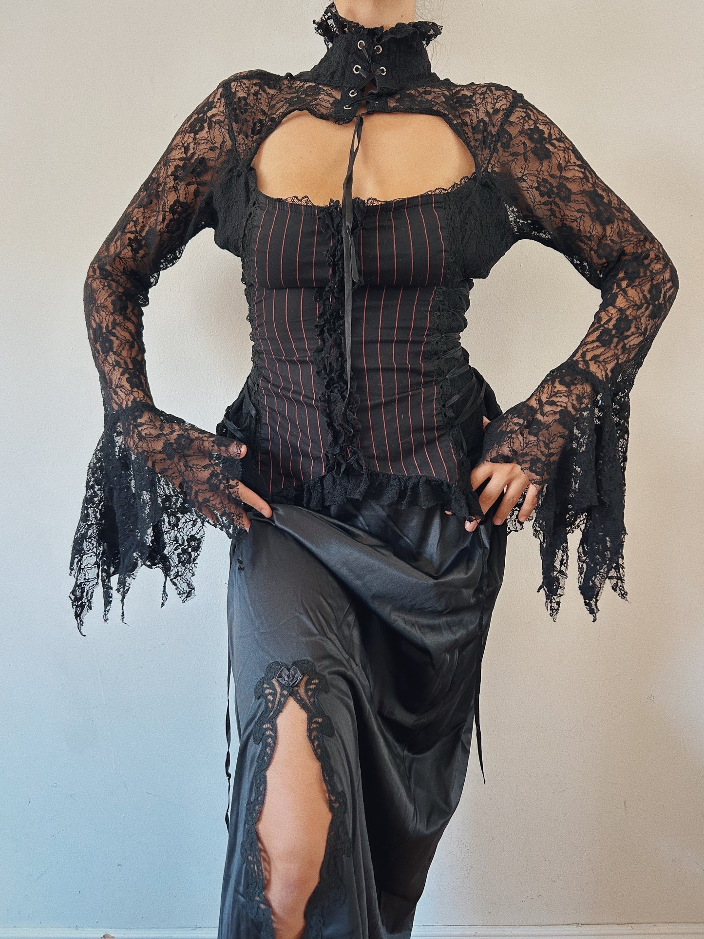 Fairy Grunge Lace Corset Top