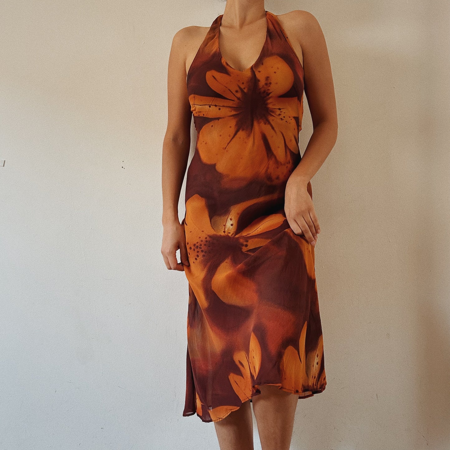 Halter Floral Summer Dress