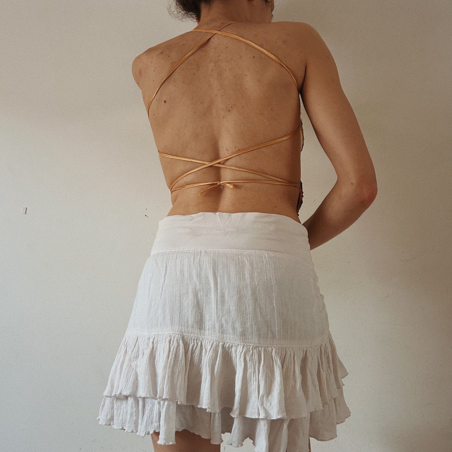 Golden Sequins Butterfly Top