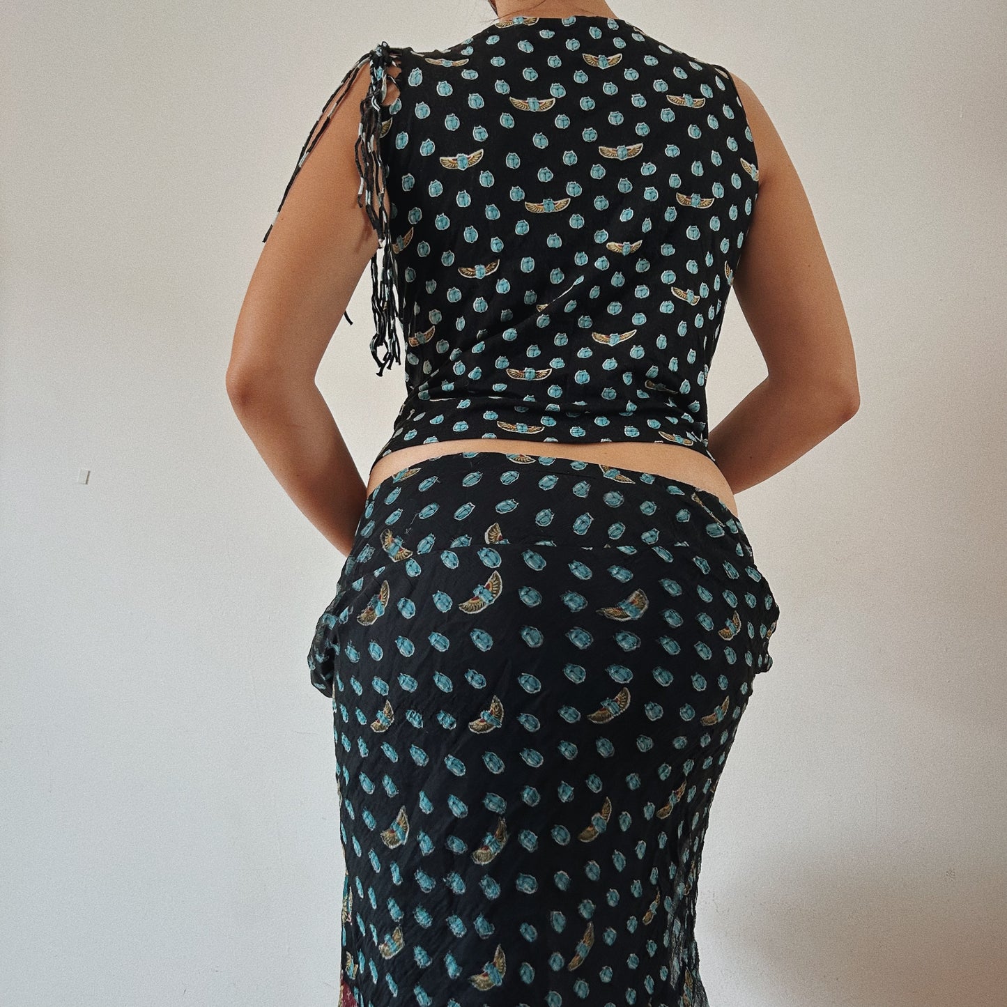 Polka Dot Egyptian Fringe Set