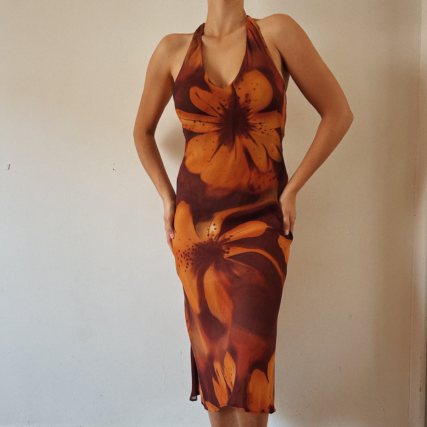 Halter Floral Summer Dress
