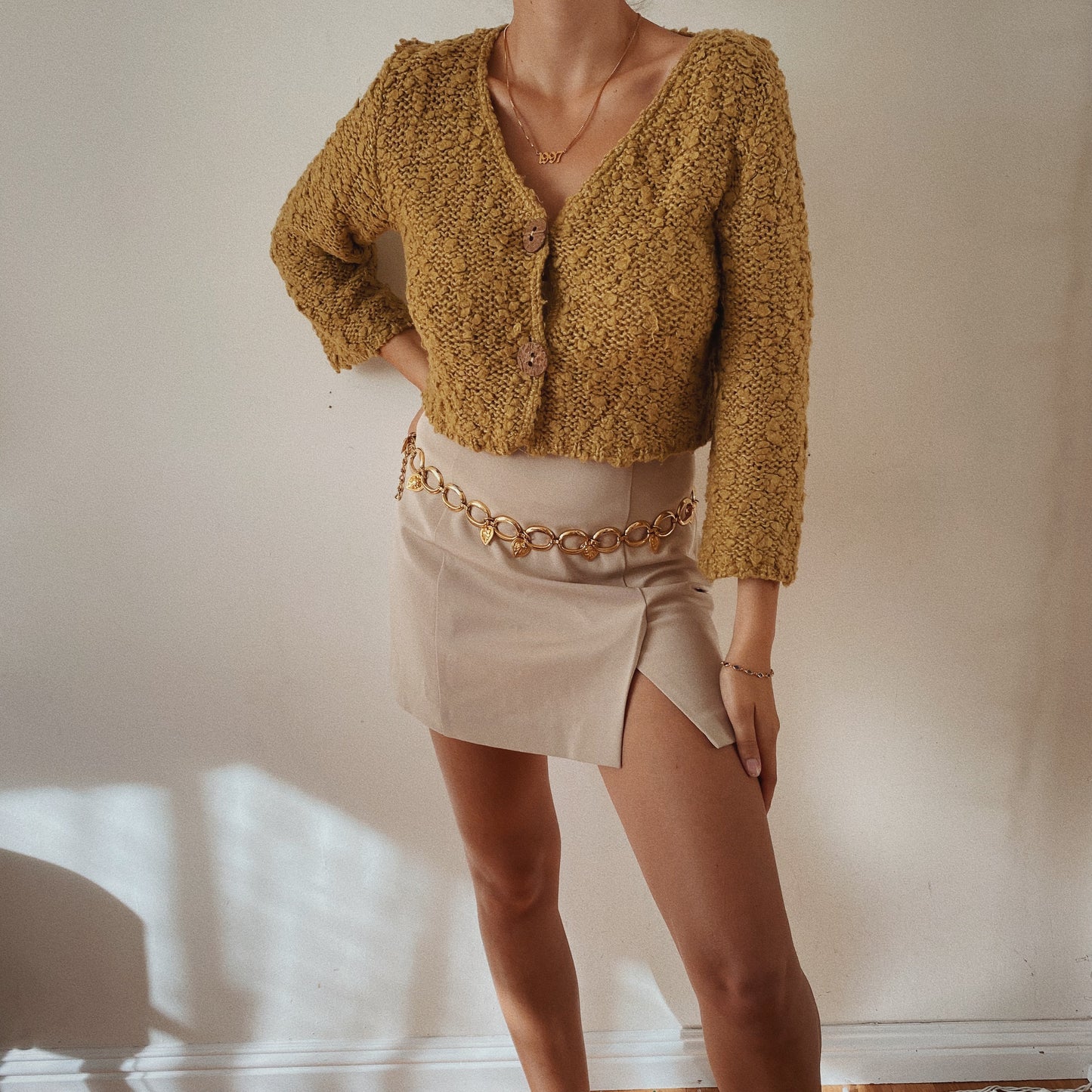 Comfy Knitted Cropped Sweater