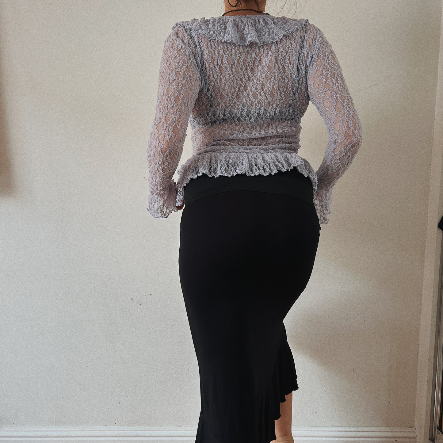 Asymmetrical Black Skirt