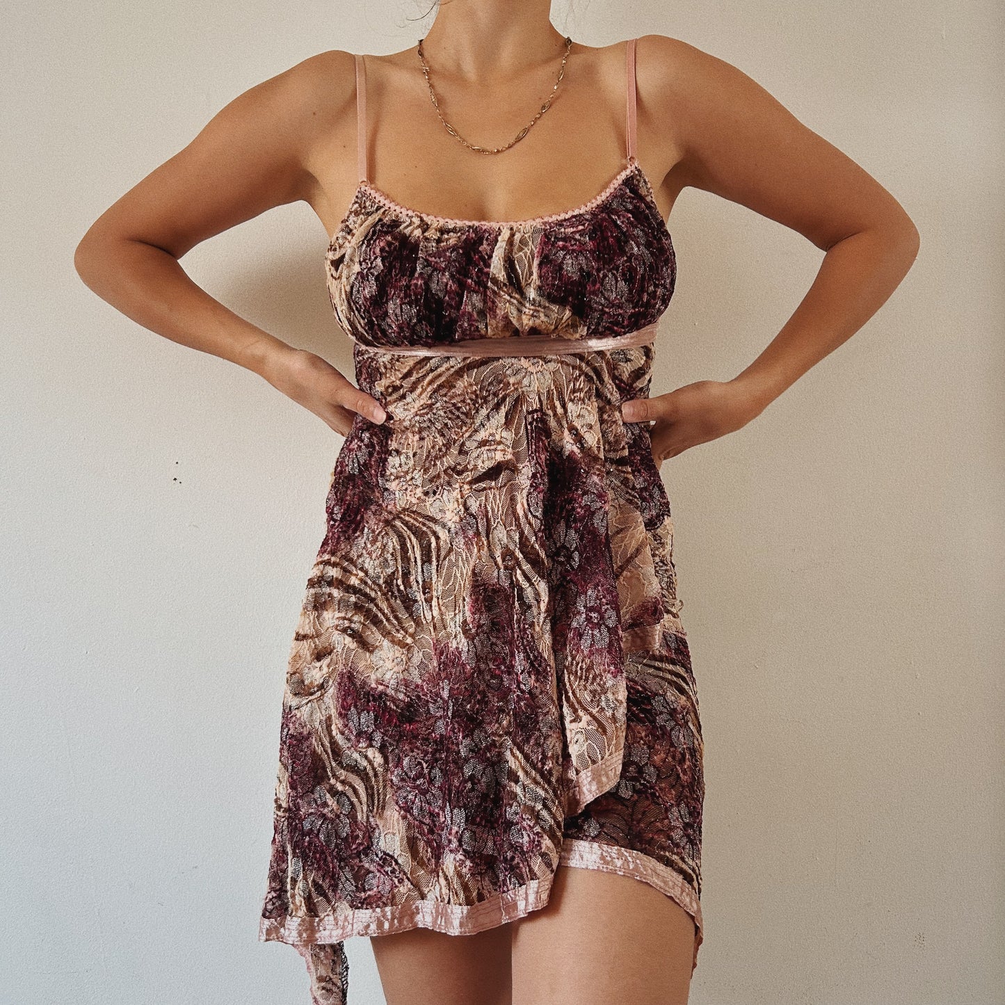 Stunning Babydoll Lace Layered Mini Dress