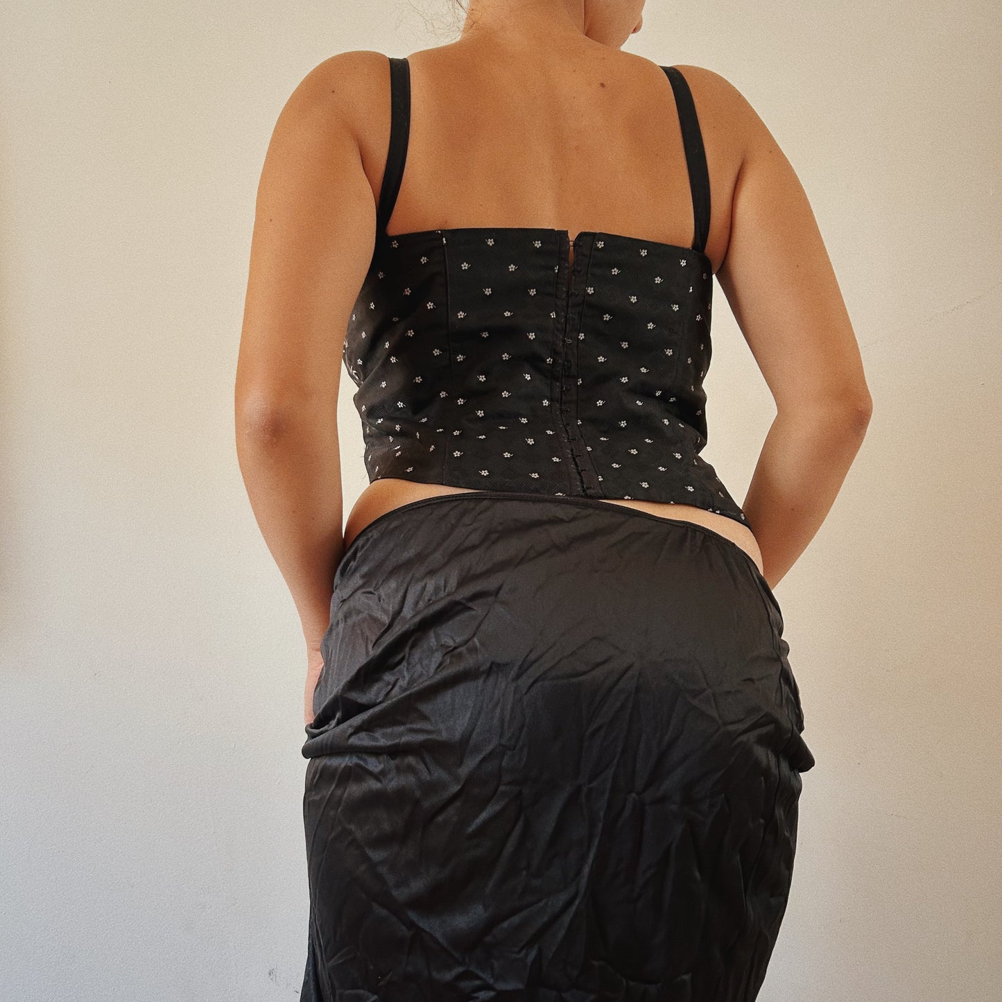 French designer patchwork corset