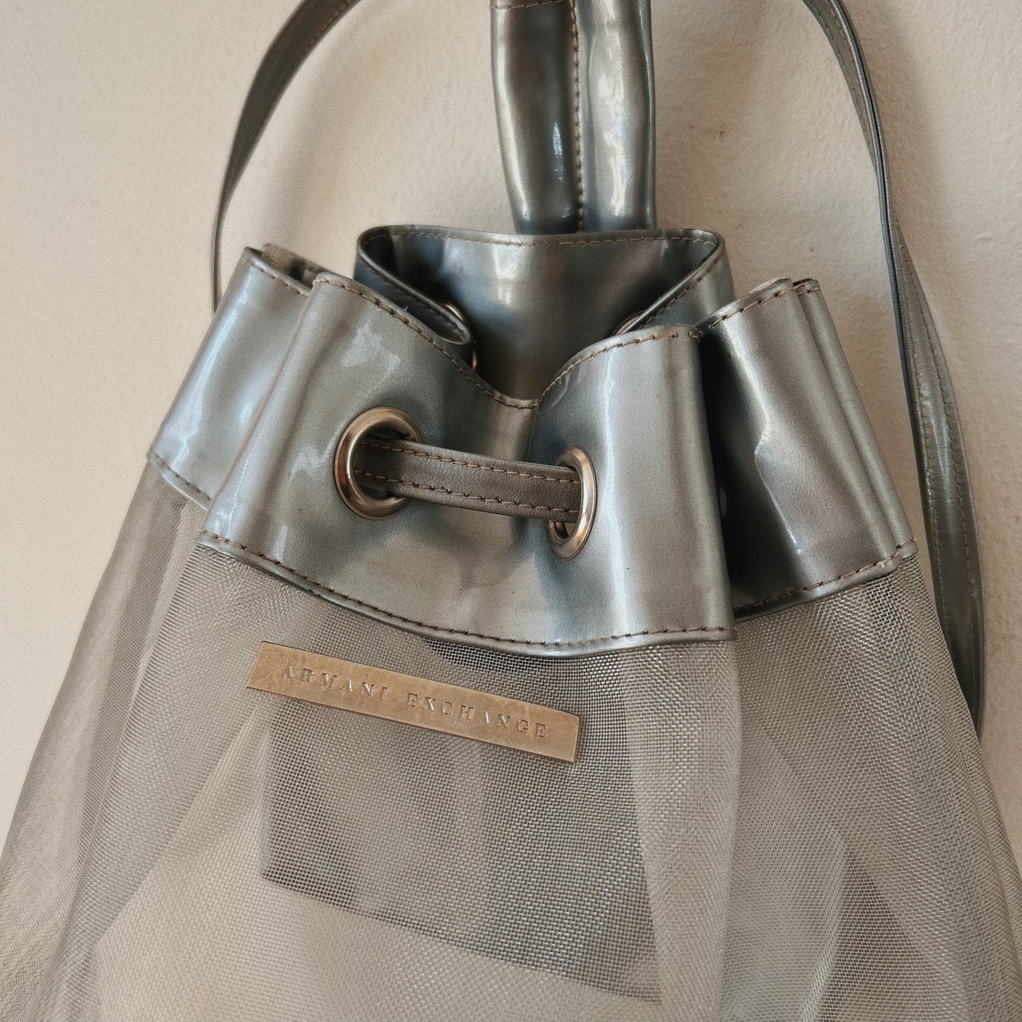 Armani vintage mesh backpack