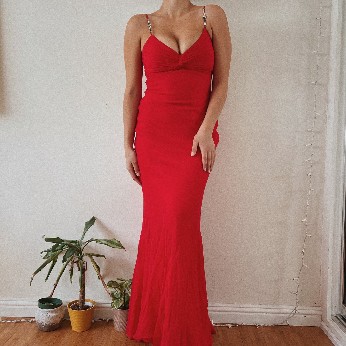 Silk Mermaid Red Formal Dress