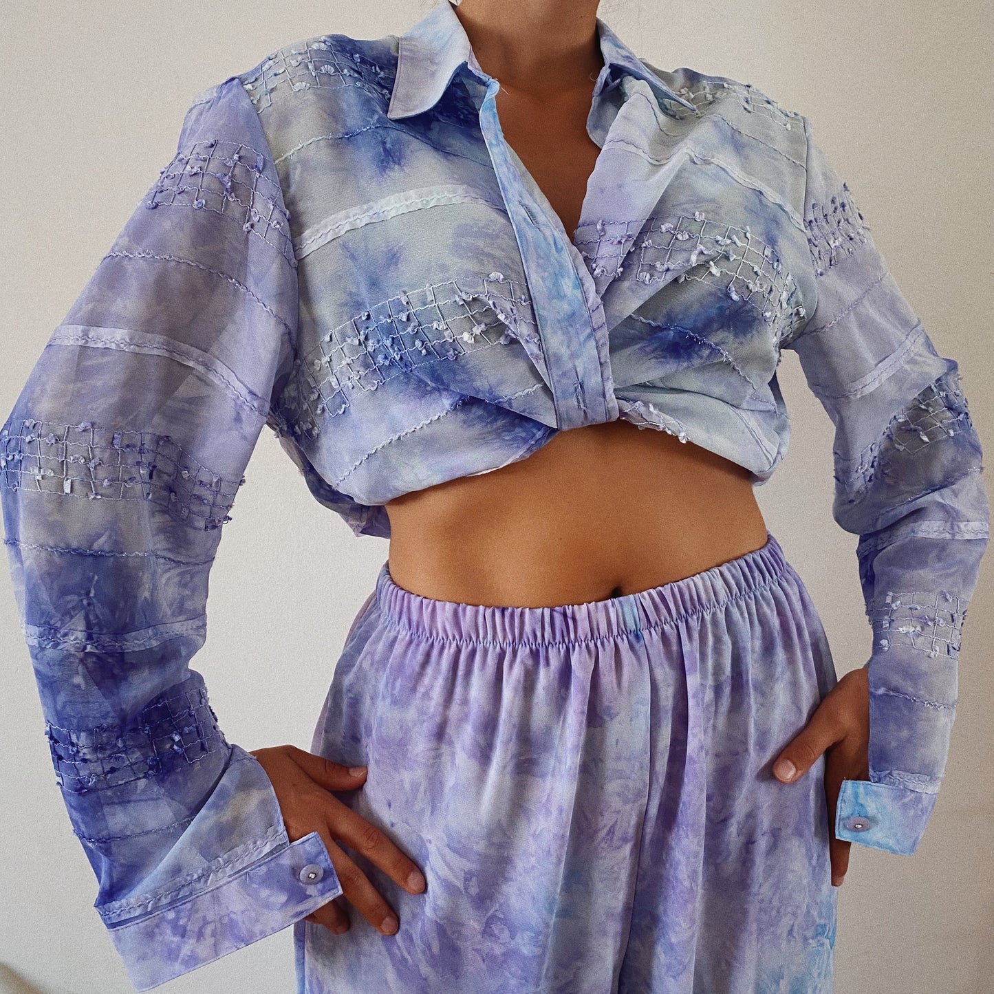 Purple Silky Vintage Set