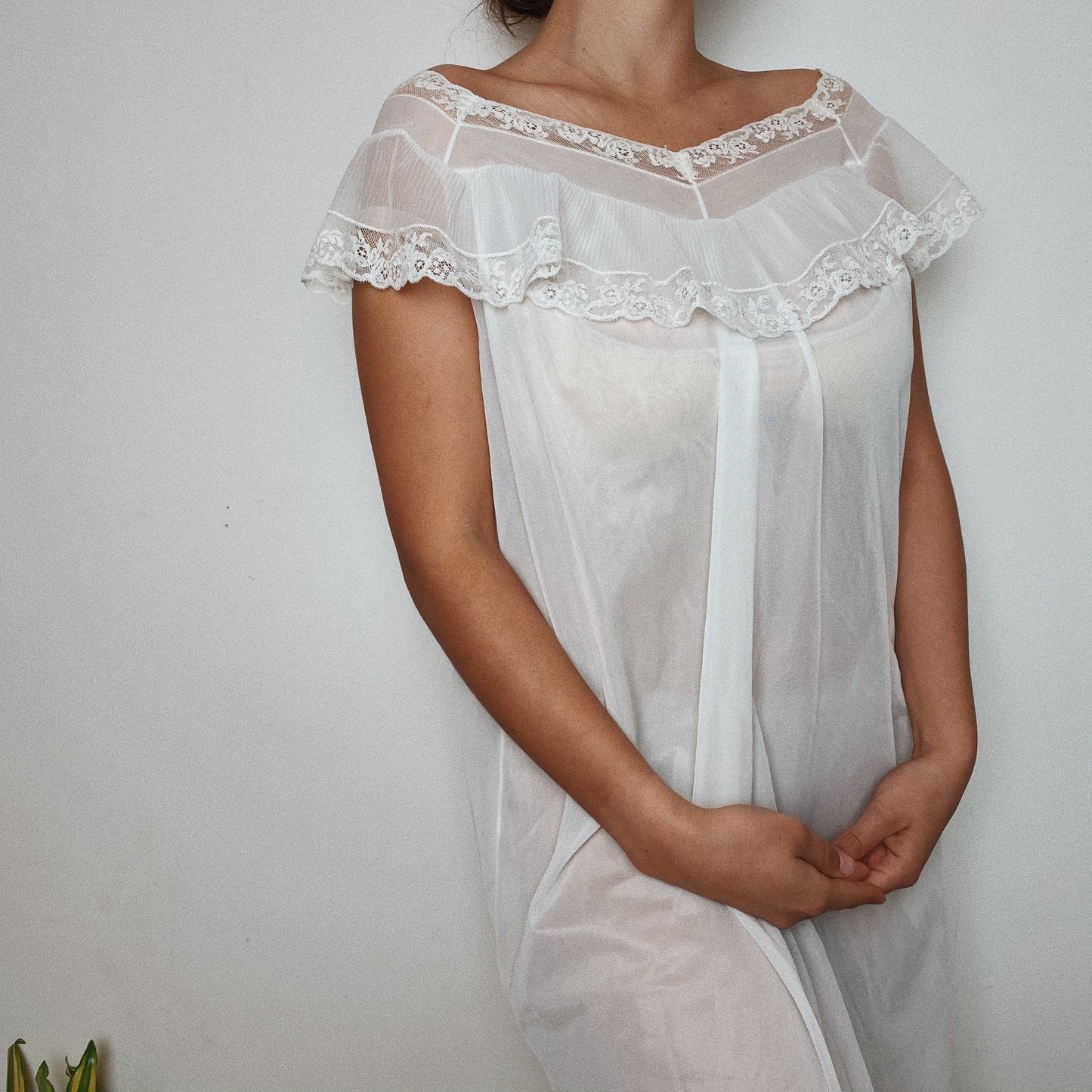 Off The Shoulders Midi Slip Dress