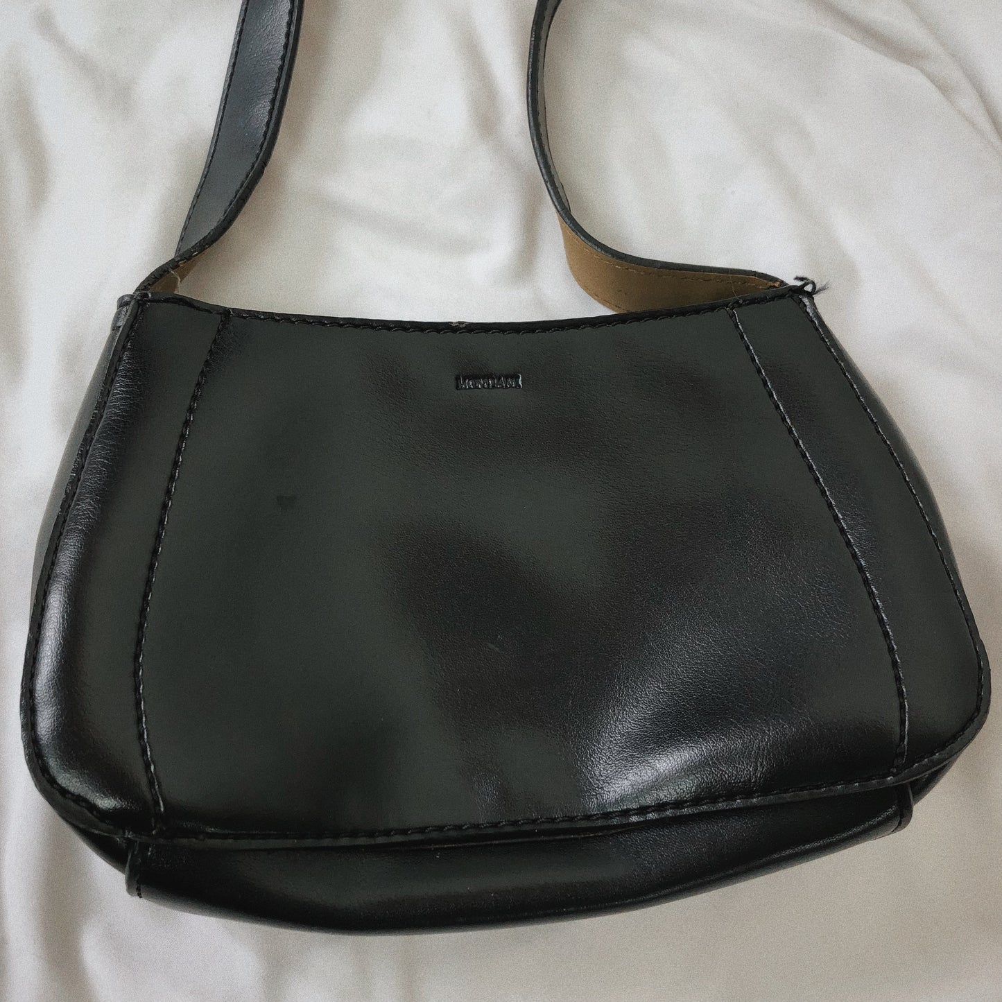 Leather 90s Mini Baguette Bag