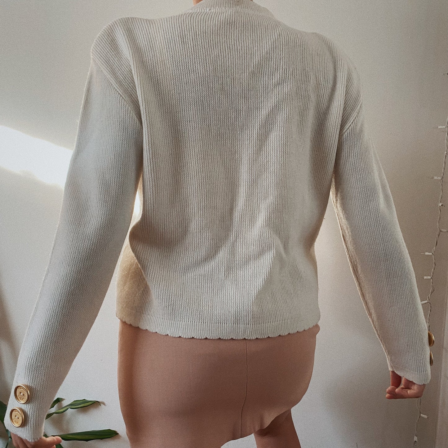 Vintage Knit Button Up Cardigan