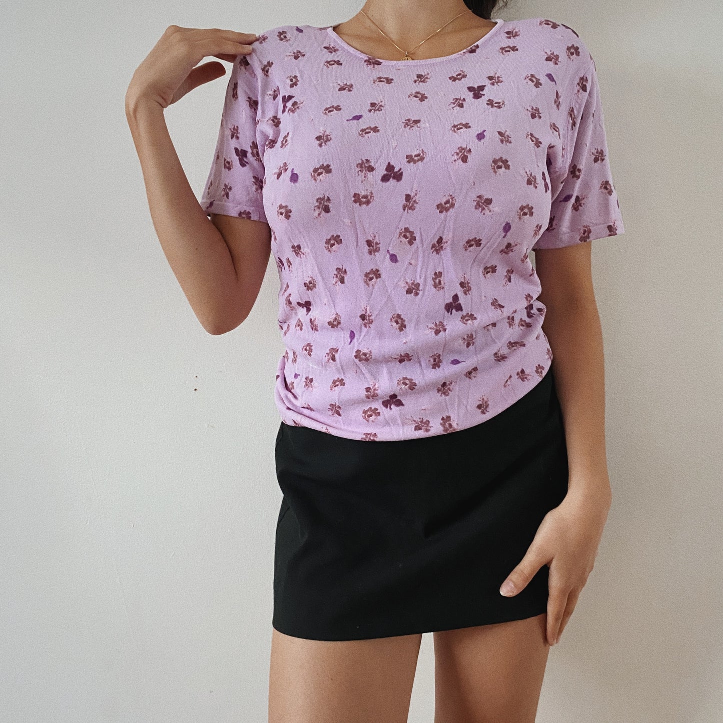 Floral Lavender Top