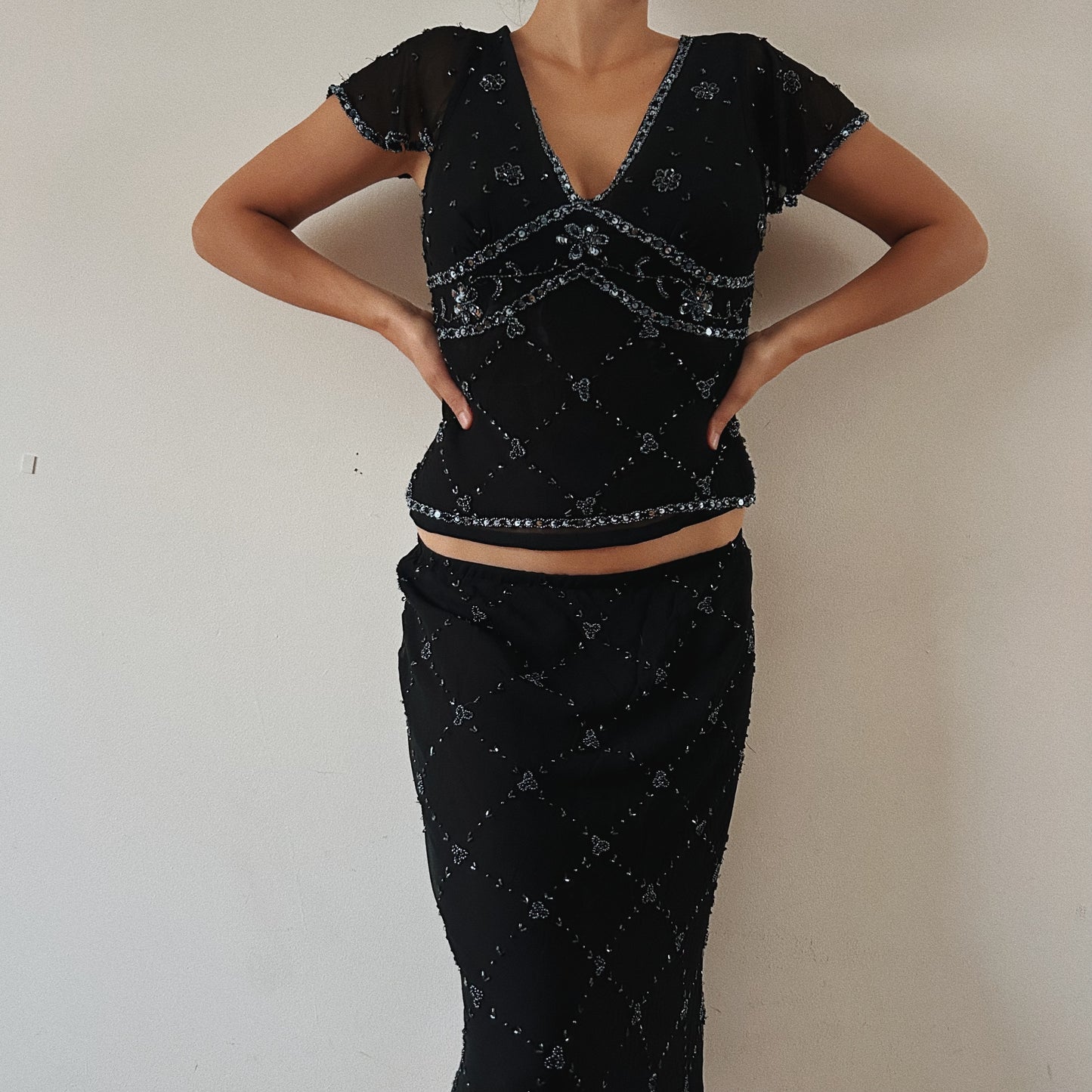 Embellished Rare Y2K Beaded Set