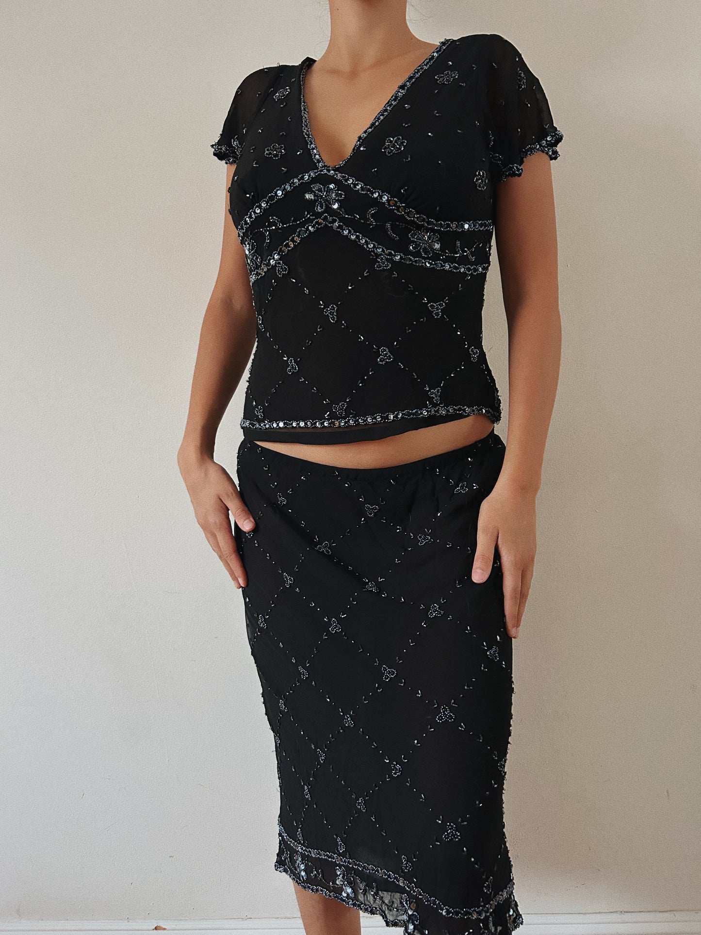 Embellished Rare Y2K Beaded Set