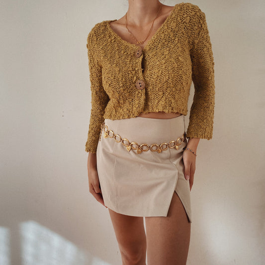 Comfy Knitted Cropped Sweater