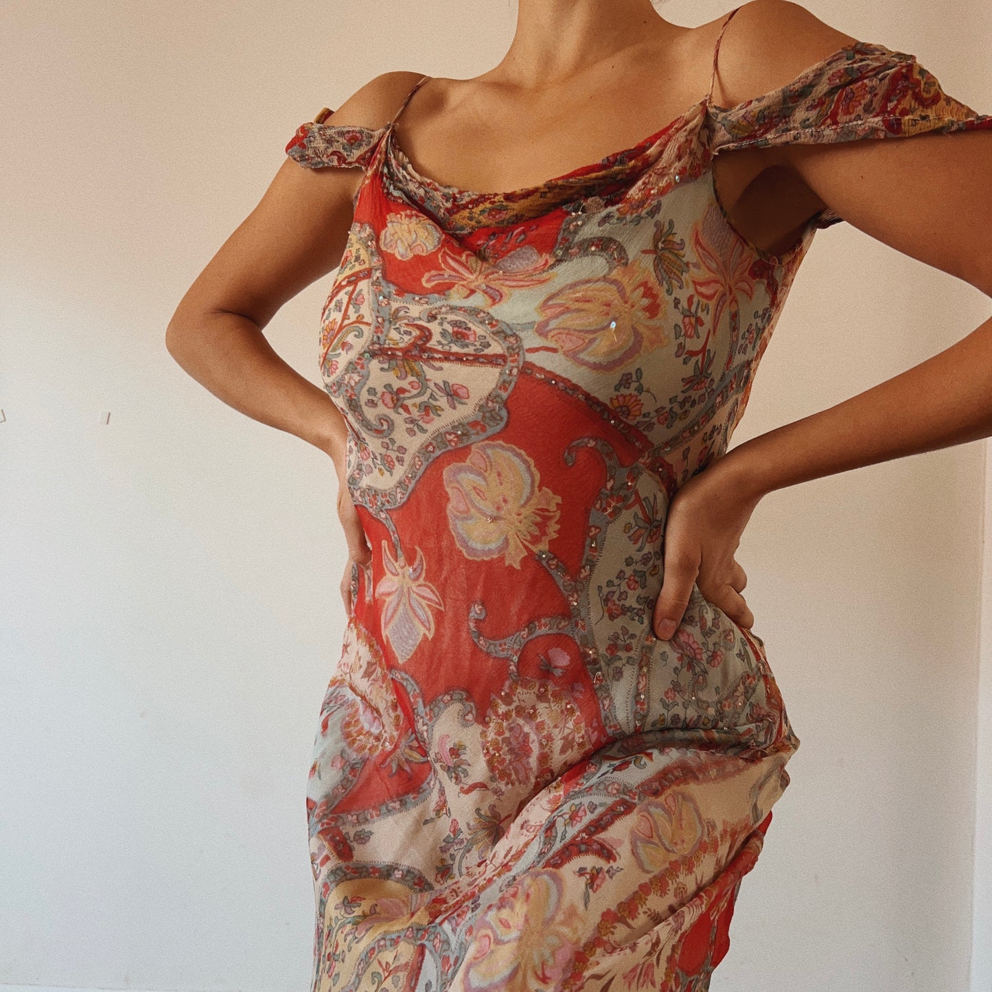 Derhy Paisley Romantic Dress